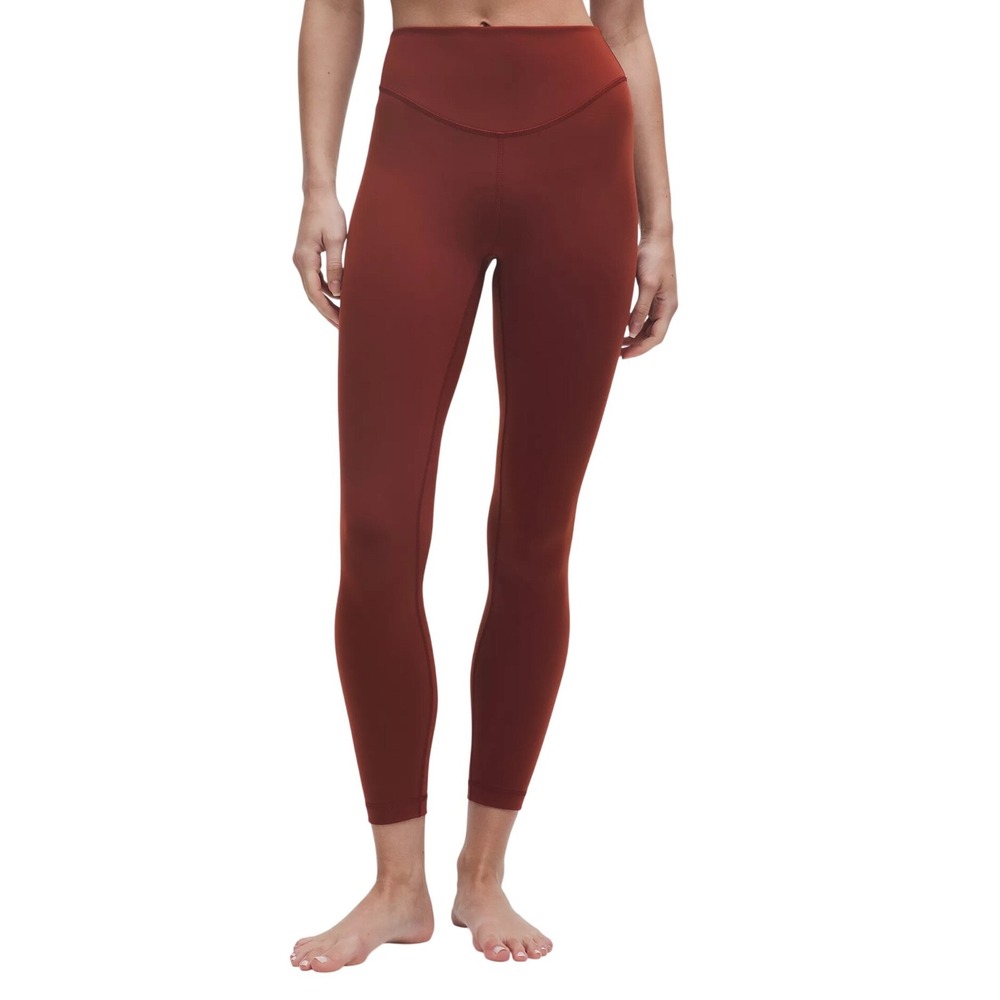 Lululemon NWT  Wunder Under SmoothCover High-Rise Tight 25" Red Merlot  Sz 2